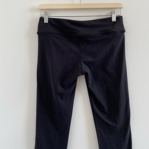 Splits59 Black Highlight Performance Cropped Capri Faux Leather Leggings Size M - Picture 10 of 12